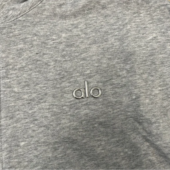 ALO Yoga Accolade Set Quarter Zip and Sweatpants Light Gray Unisex - Picture 4 of 16
